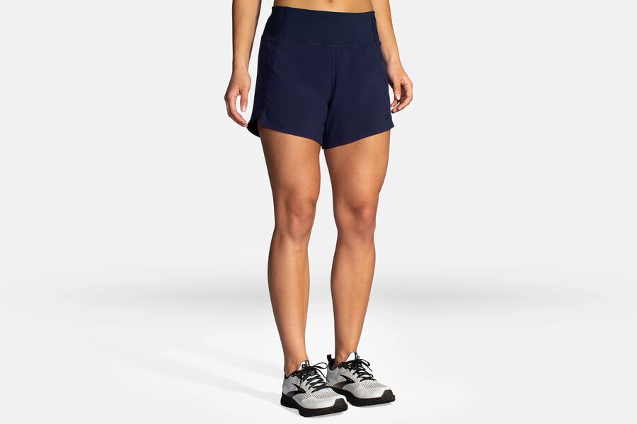 Brooks Women's Chaser 5" Bottoms Navy ( JZPTC5386 )